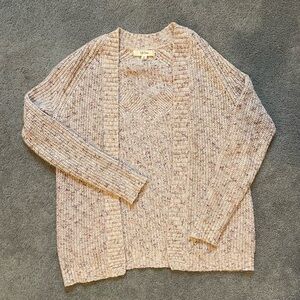 Cozy Knit Cardigan in Cream by Pilcro